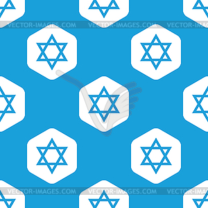 Star of David hexagon pattern - vector clipart