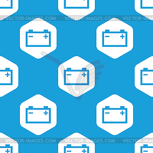 Accumulator hexagon pattern - vector image