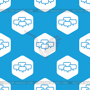 Conference hexagon pattern - vector image