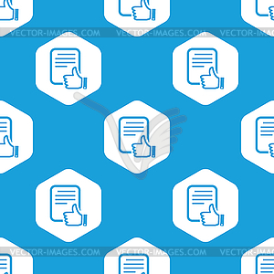 Good document hexagon pattern - vector clipart