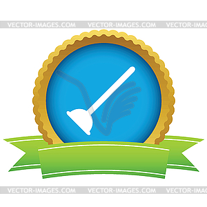 Plunger round icon - vector image