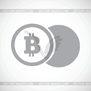Bitcoin coin icon - vector clipart