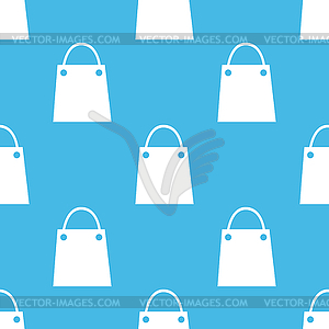 Shopping bag pattern - vector clipart