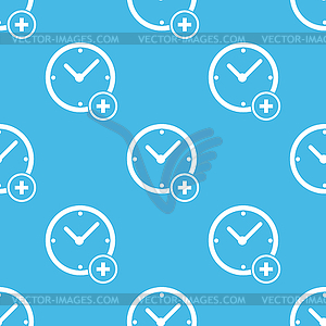 Add time pattern - vector image