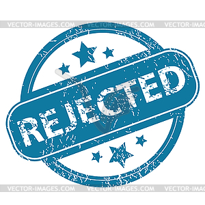 REJECTED round stamp - vector image