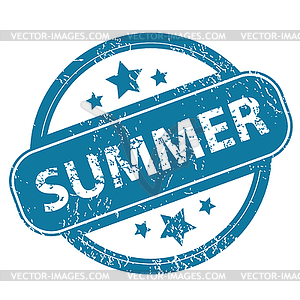 SUMMER round stamp - vector image
