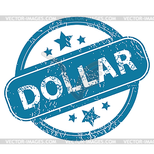 DOLLAR round stamp - vector clipart