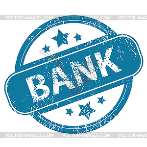 BANK round stamp - vector image