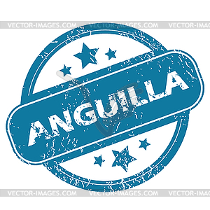 ANGUILLA round stamp - vector clipart