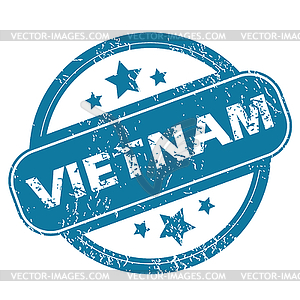 VIETNAM round stamp - vector image