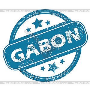 GABON round stamp - vector clip art