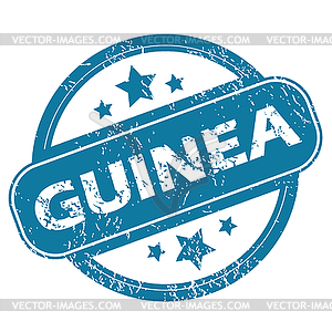 GUINEA round stamp - vector clipart