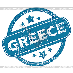 GREECE round stamp - vector clip art