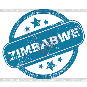 ZIMBABWE round stamp - vector image