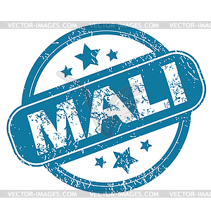 MALI round stamp - vector clipart