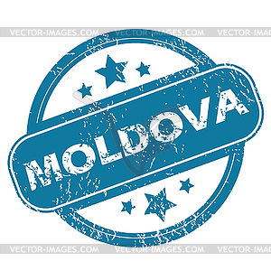 MOLDOVA round stamp - vector clipart