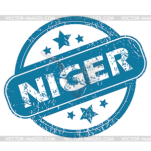 NIGER round stamp - vector image