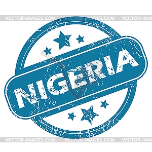 NIGERIA round stamp - vector image