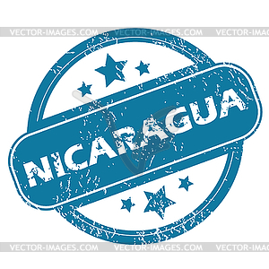 NICARAGUA round stamp - vector clip art