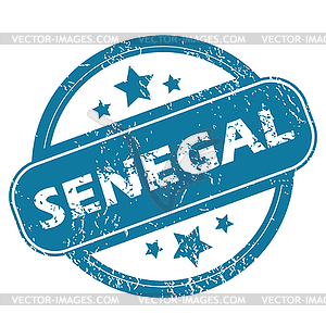 SENEGAL round stamp - vector clipart