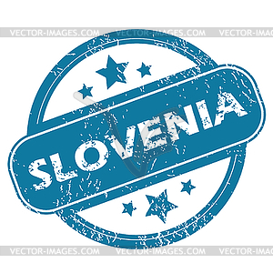 SLOVENIA round stamp - royalty-free vector clipart