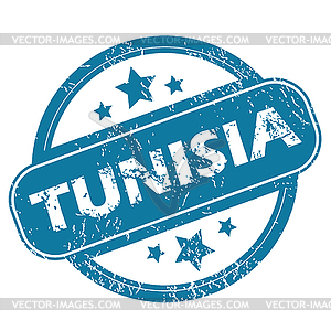 TUNISIA round stamp - vector image