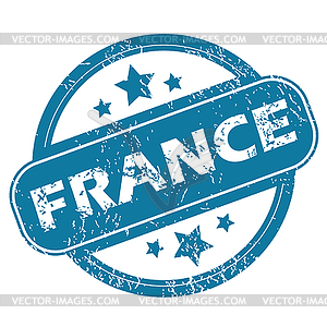 FRANCE round stamp - vector clip art