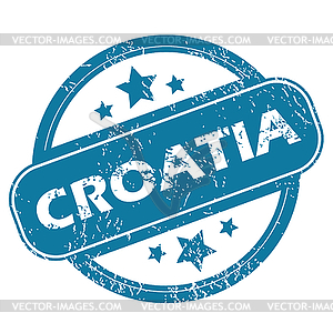 CROATIA round stamp - royalty-free vector clipart