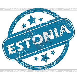 ESTONIA round stamp - vector clipart