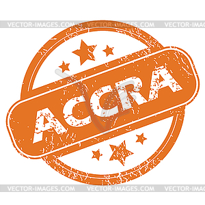 Accra round stamp - vector clipart