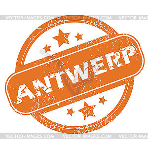 Antwerp round stamp - royalty-free vector clipart
