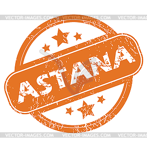Astana round stamp - vector image