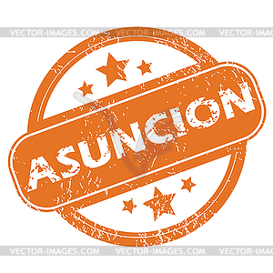 Asuncion round stamp - vector clipart