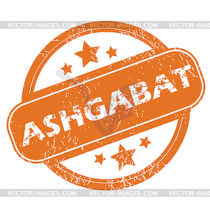 Ashgabat round stamp - vector clipart / vector image