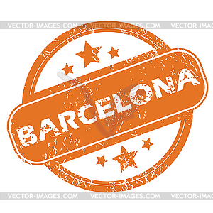 Барселона круглую печать - графика в векторном формате