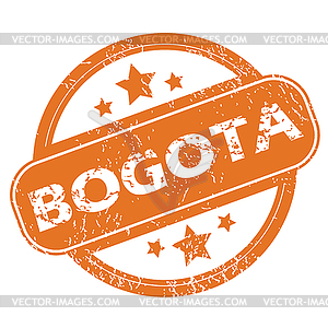 Bogota round stamp - vector clipart