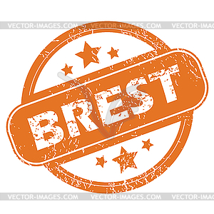 Brest round stamp - vector image