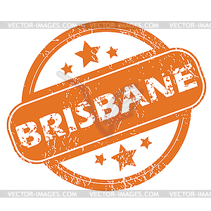 Brisbane round stamp - vector image