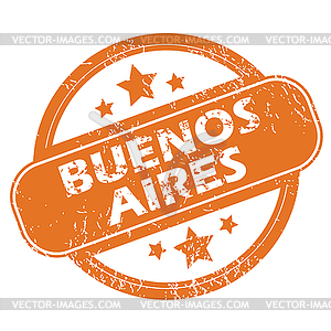 Буэнос-Айрес штамп - цветной векторный клипарт