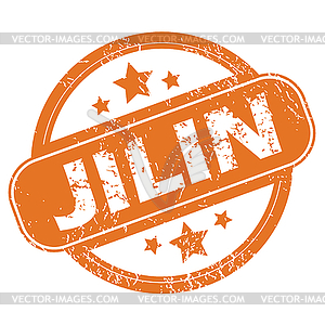 Jilin rubber stamp - vector clipart