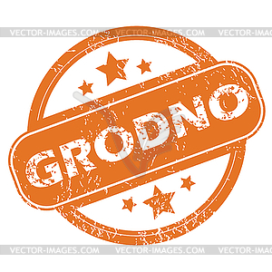 Grodno rubber stamp - vector clip art