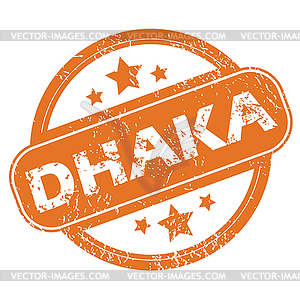 Dhaka rubber stamp - vector clip art