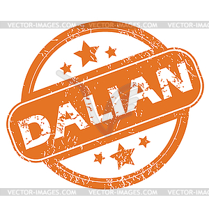 Dalian rubber stamp - color vector clipart