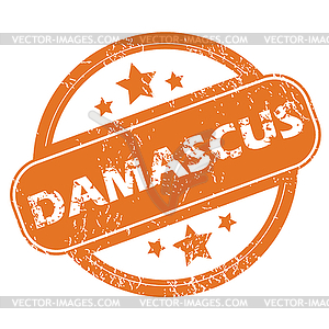 Damascus rubber stamp - vector clip art