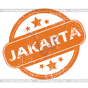 Jakarta rubber stamp - vector clipart