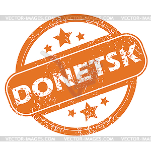 Donetsk round stamp - vector clip art