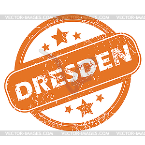 Dresden round stamp - royalty-free vector clipart