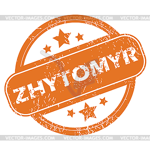 Zhytomir round stamp - vector image