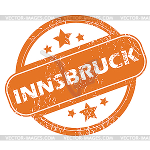 Innsbruck round stamp - vector clipart