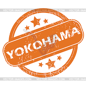 Yokohama round stamp - vector clipart / vector image